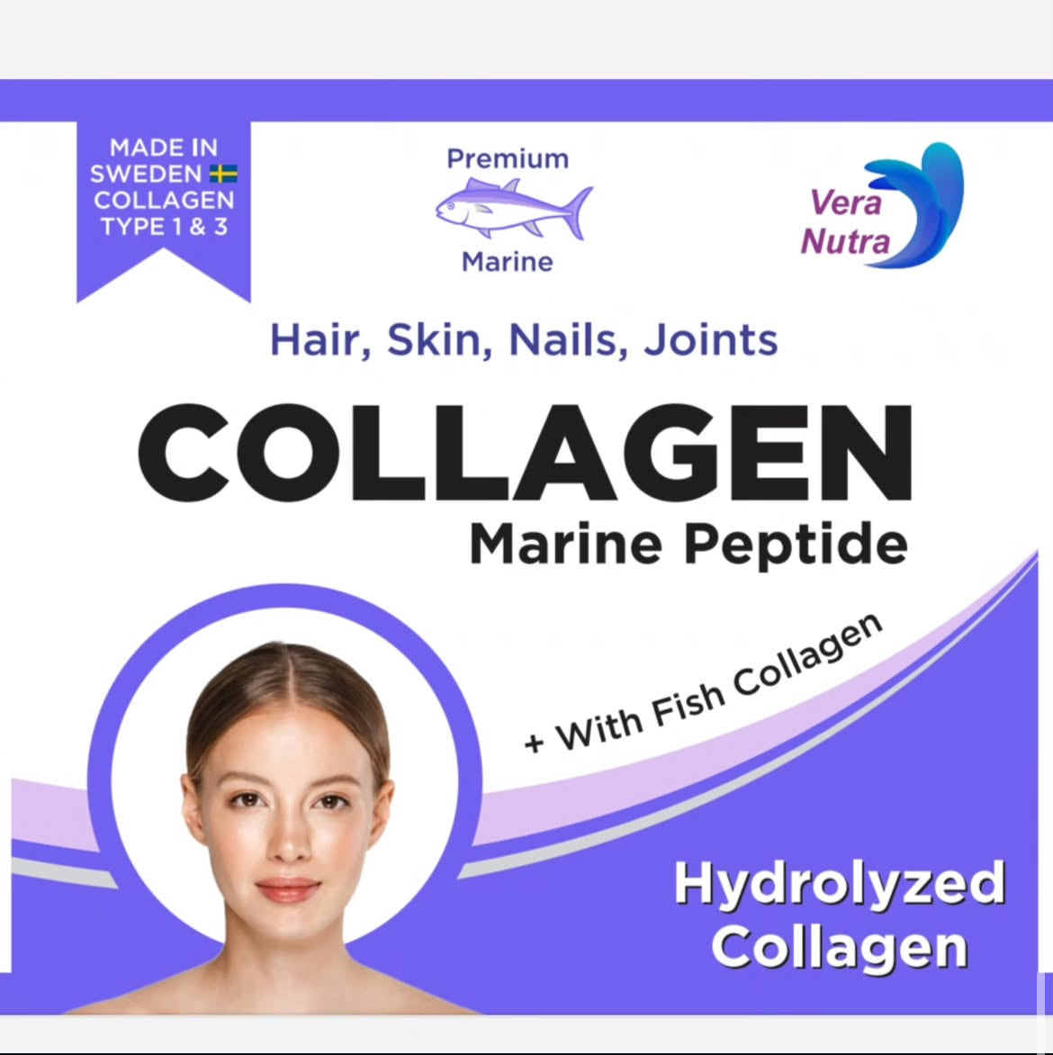 Vera Nutra Pure Marine Collagen Powder 300g | 30 Servings – product photo