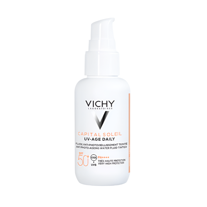Vichy Capital Soleil UV-Age Daily Tinted Water Fluid SPF50+ 40ml | Tinted Anti-Photo-Ageing SPF50+