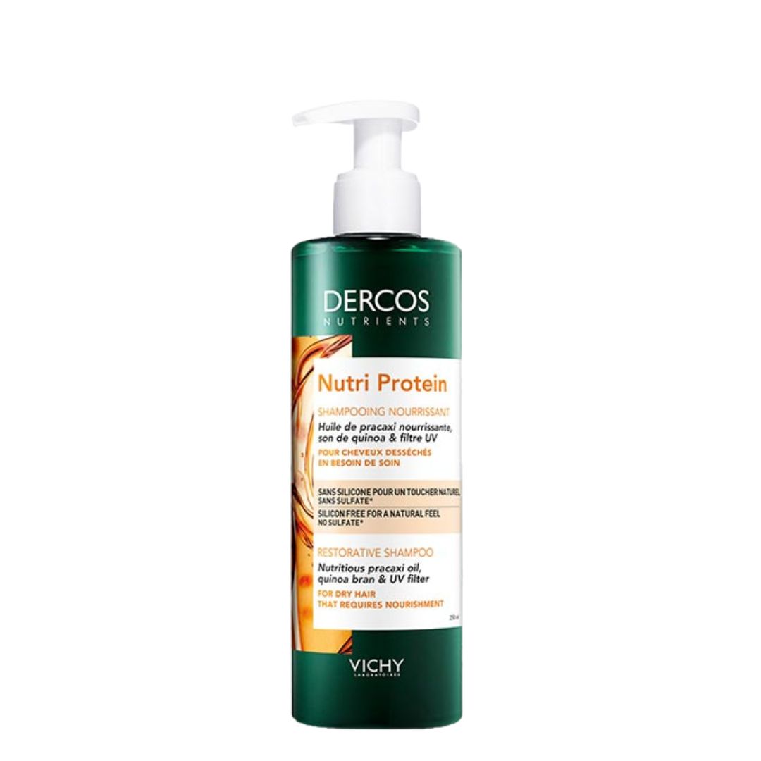 Vichy Dercos Nutrients Nutri Protein Shampoo 250ml | Nourishing Silk-Effect Cleanse