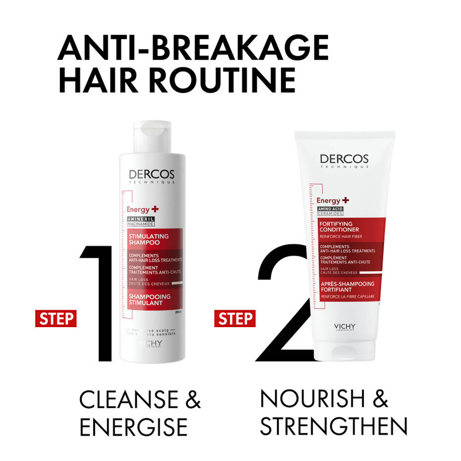 Vichy Dercos Energy+ Shampoo 200ml | Stronger, More Resistant Hair – product photo