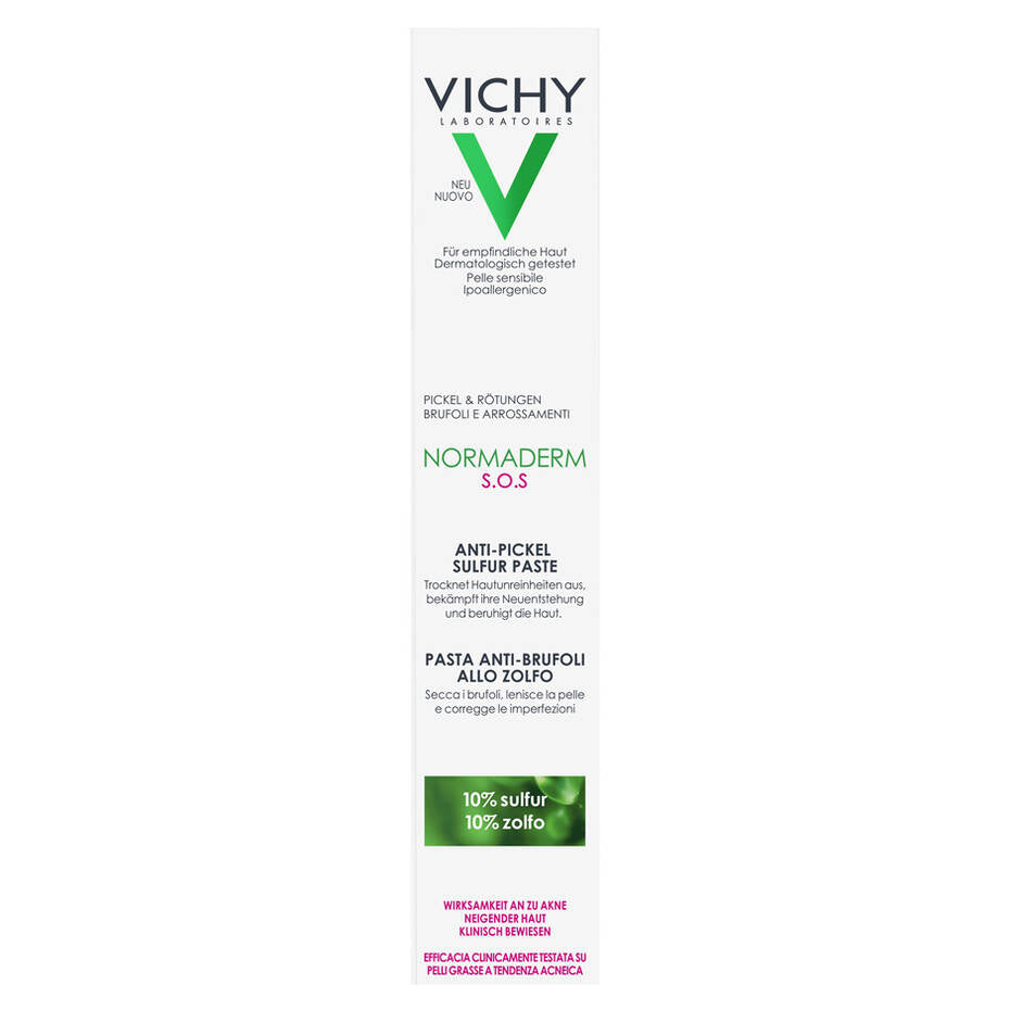 Vichy Normaderm Phytosolution SOS Sulphur Paste | Targets Blemishes Overnight – product photo