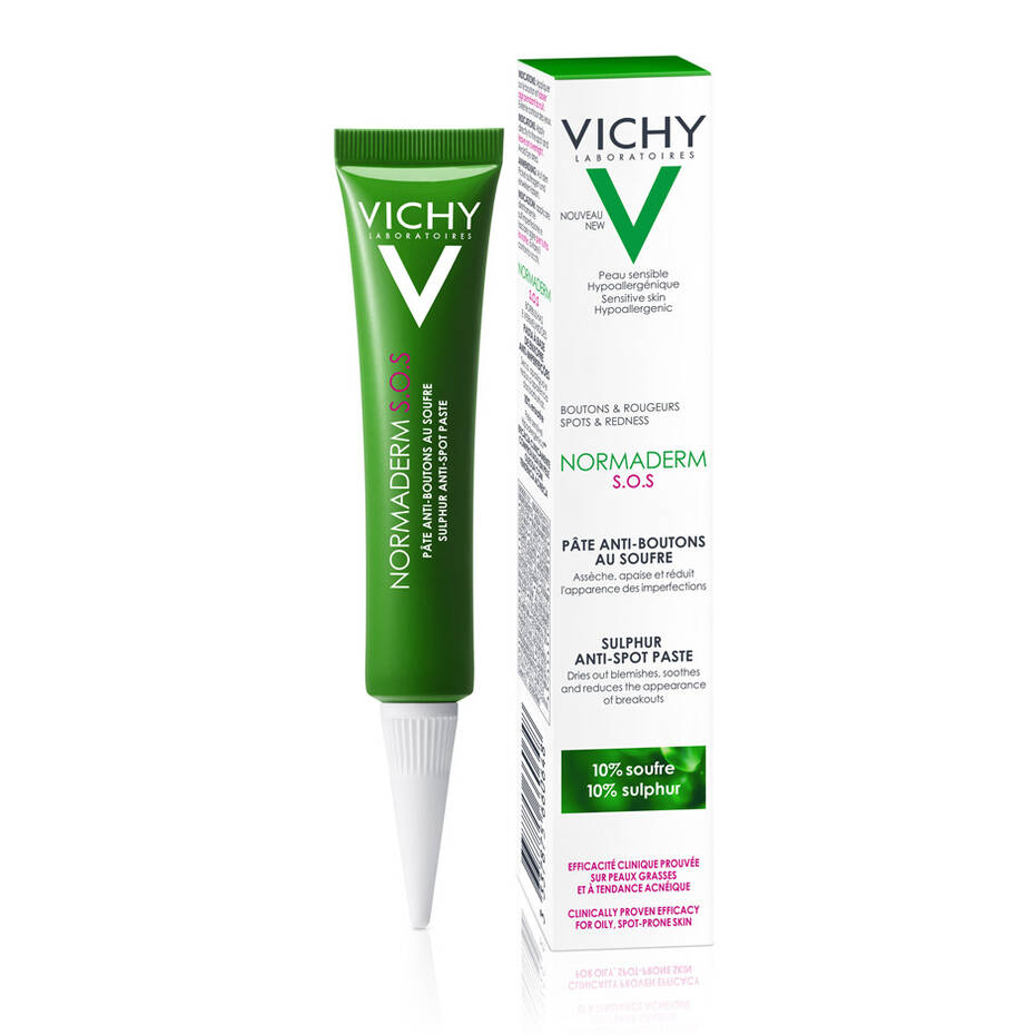 Vichy Normaderm Phytosolution SOS Sulphur Paste | Targets Blemishes Overnight