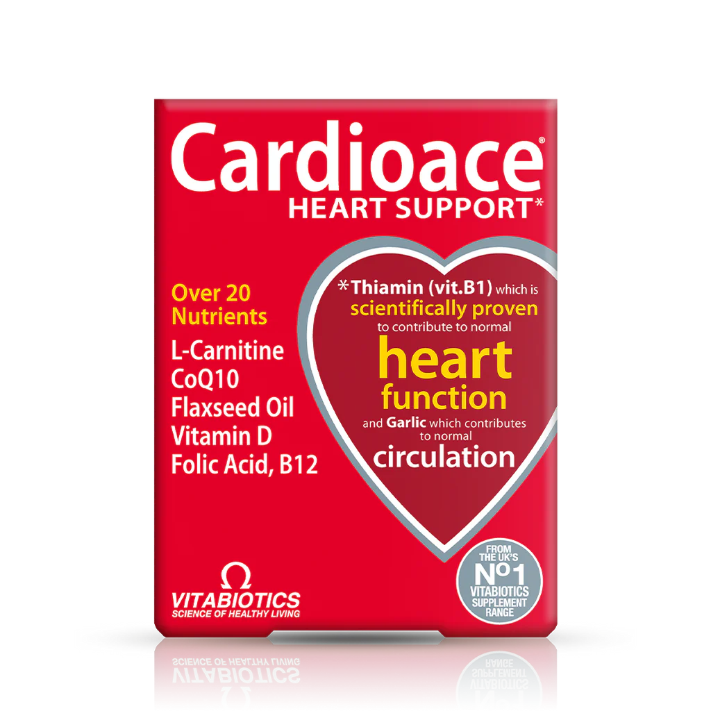 Vitabiotics Cardioace Original, 30 Tablets | Multivitamin with Thiamin, B6, B12 & Folic Acid – product photo