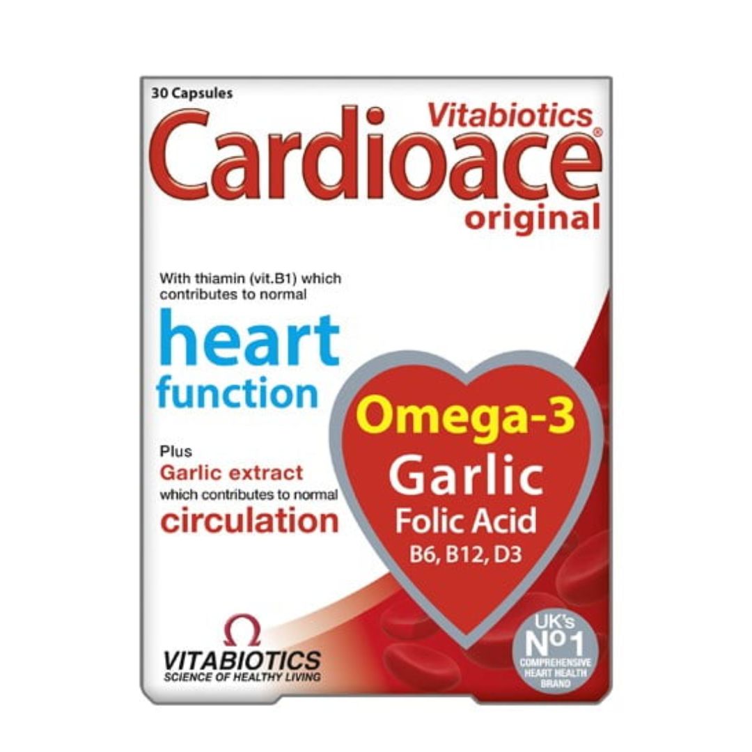 Vitabiotics Cardioace Original, 30 Tablets | Multivitamin with Thiamin, B6, B12 & Folic Acid
