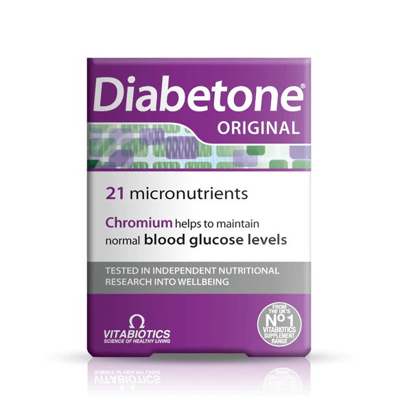 Vitabiotics Diabetone Original, 30 Tablets | Once-a-Day Multivitamin with Chromium