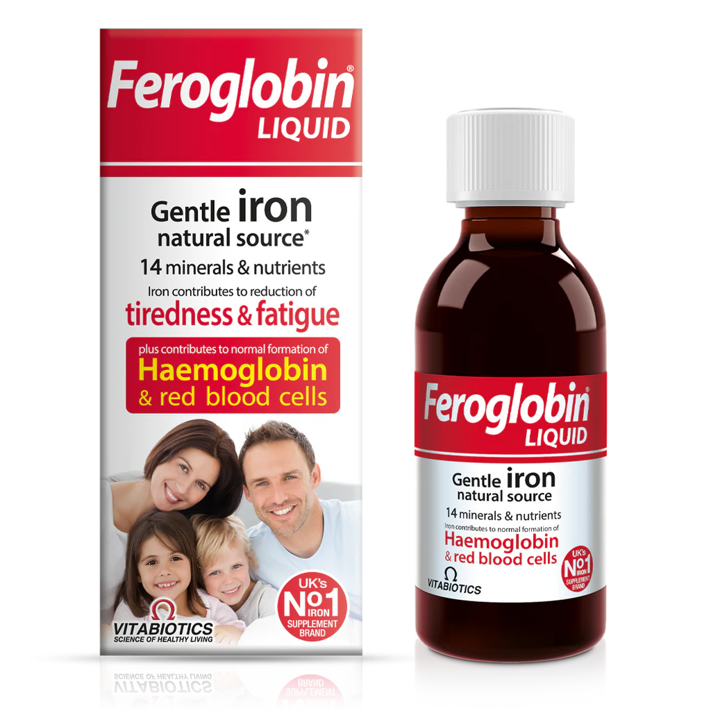 Vitabiotics Feroglobin Liquid, 200ml | Gentle Liquid Iron with B Vitamins & Vitamin C