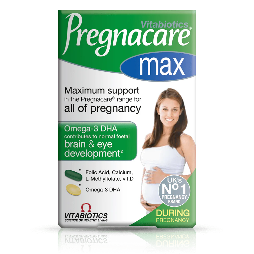 Vitabiotics Pregnacare Max, 84 Tablets & Capsules | Pregnancy Multinutrient with L-Methylfolate and DHA
