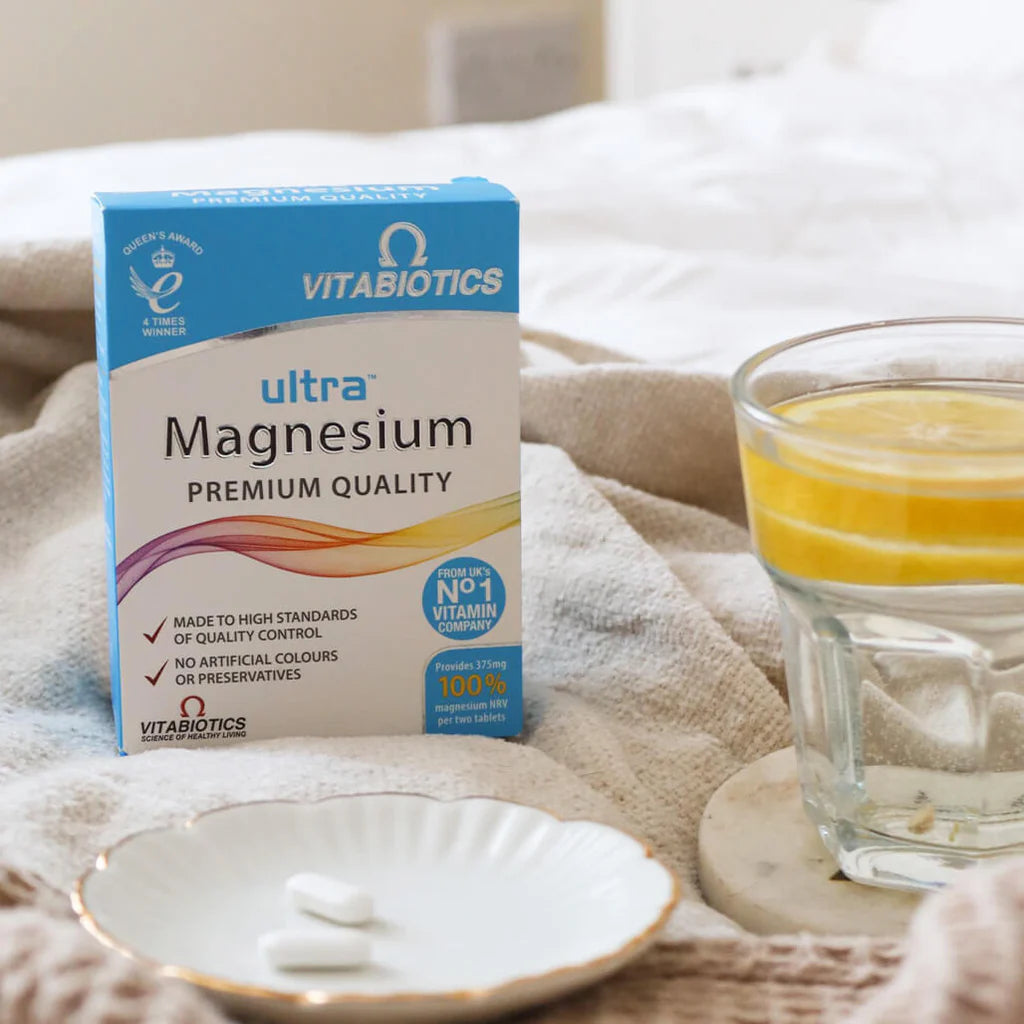 Vitabiotics Ultra Magnesium 375 mg per 2 tablets, 60 Tablets | Magnesium 375 mg Daily Dose – product photo