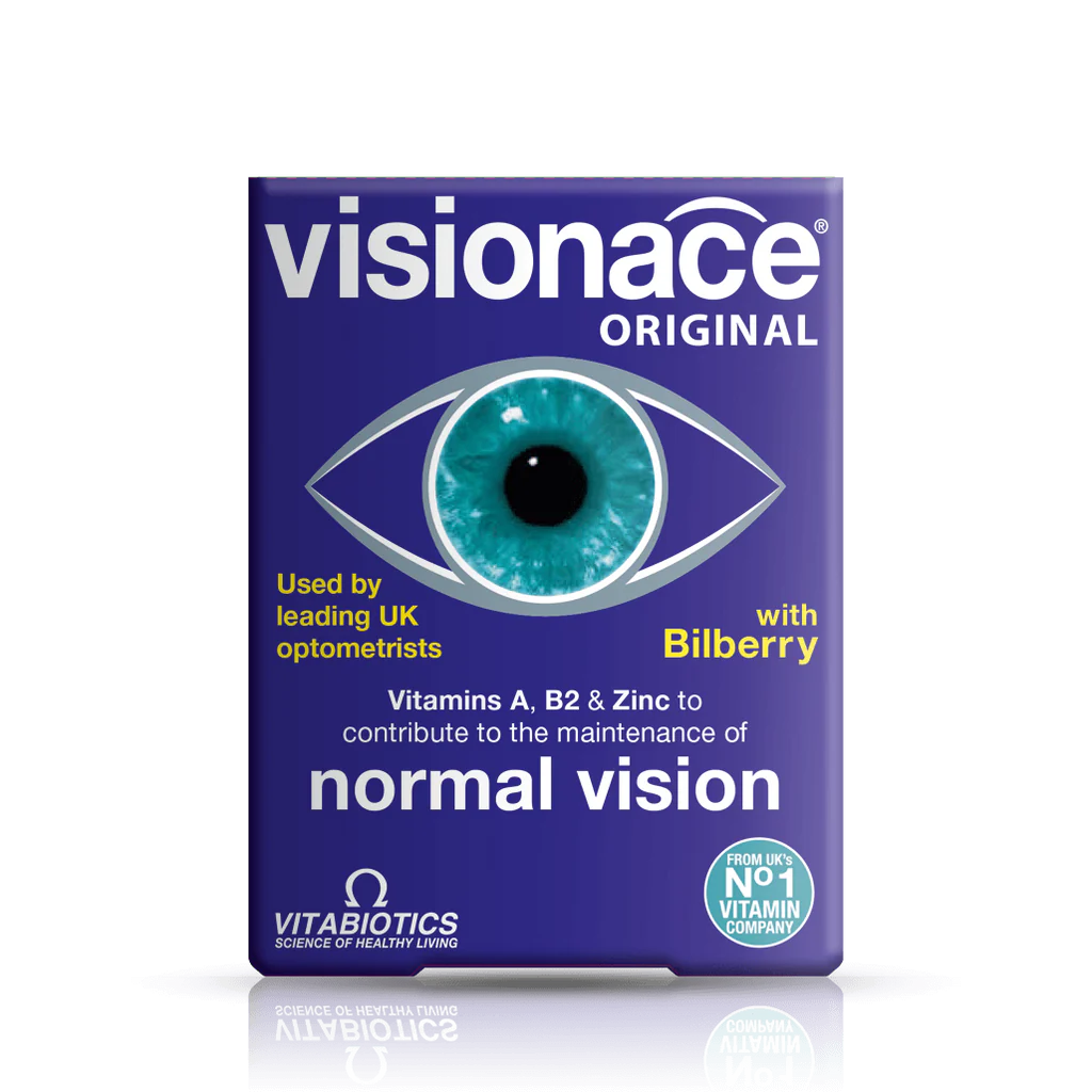 Vitabiotics Visionace Original, 30 Tablets | Multivitamin with Lutein & Bilberry for Vision