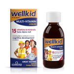 Vitabiotics Wellkid Multi-vitamin Liquid, 150ml | Children's Multivitamin Liquid with Iodine and Iron