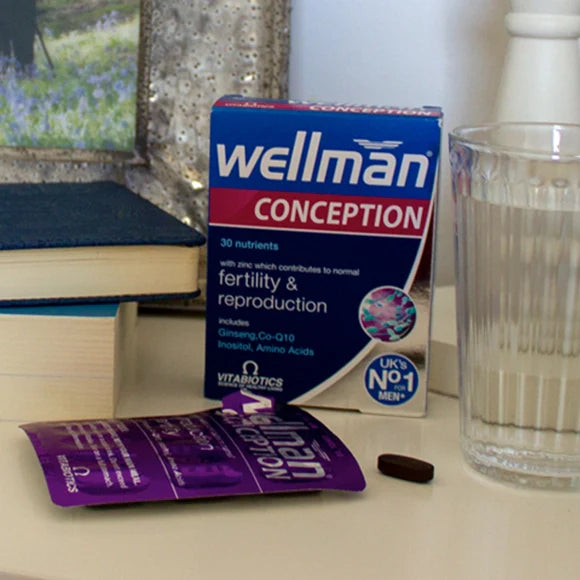 Vitabiotics Wellman Conception, 30 Tablets | Multivitamin for Men with Zinc and Selenium – product photo