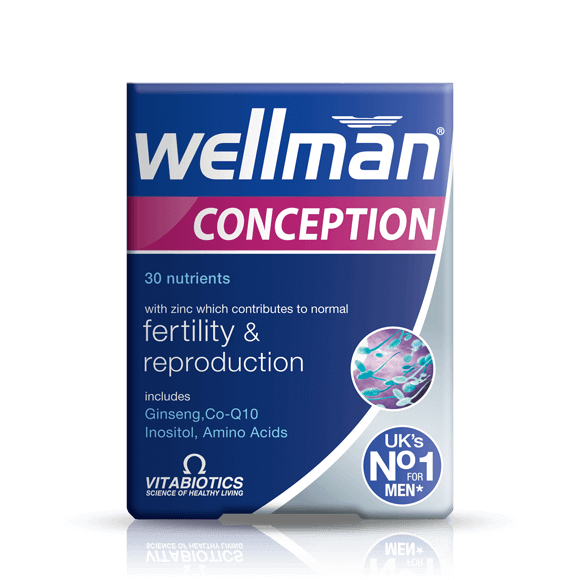 Vitabiotics Wellman Conception, 30 Tablets | Multivitamin for Men with Zinc and Selenium