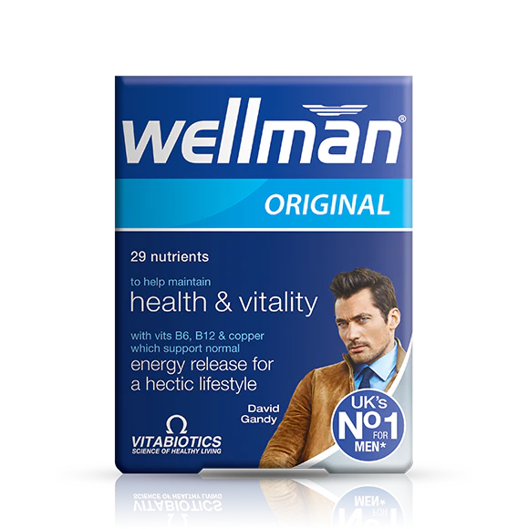Vitabiotics Wellman Original, 30 Tablets | Daily Multivitamin for Men